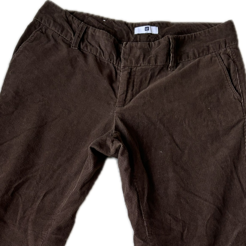 GAP Cord Pant: Brown Tortoise Bottoms